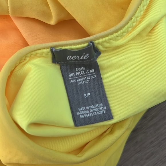 AERIE swimsuit one piece green maillot ombré small long - Picture 4 of 4